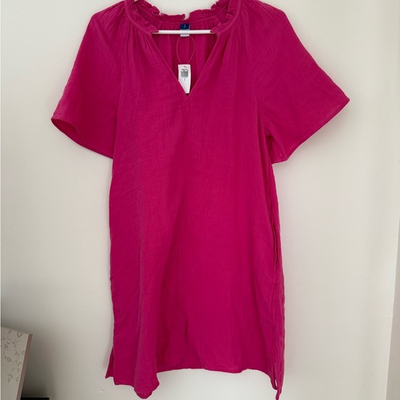 Old Navy Pink Mini Tunic Dress with Mandarin Collar - Picture 1 of 6